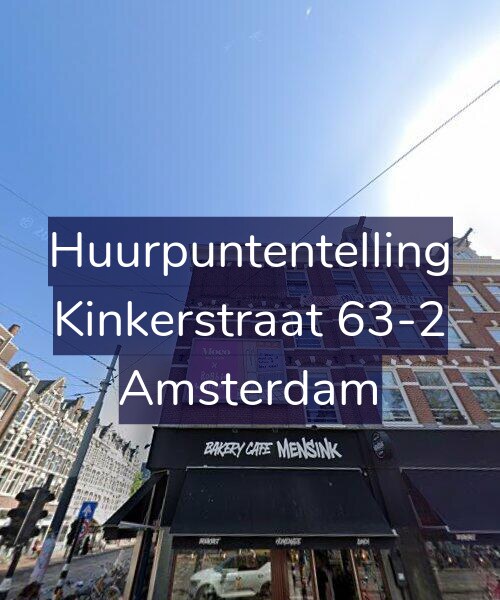 Foto gevel Huurpuntentelling voor Kinkerstraat 63-2, Amsterdam