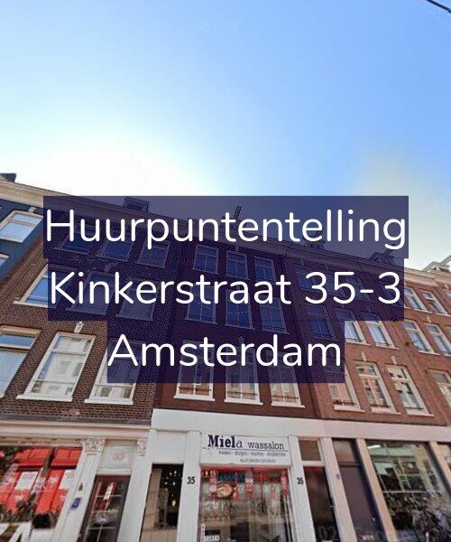 Foto gevel Huurpuntentelling voor Kinkerstraat 35-3, Amsterdam