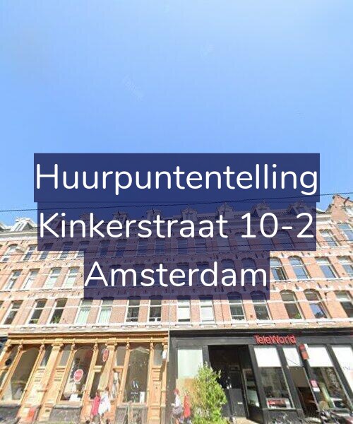 Foto gevel Huurpuntentelling voor Kinkerstraat 10-2, Amsterdam