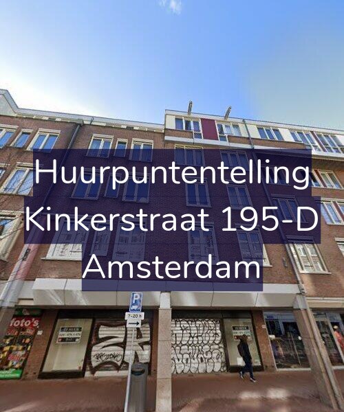 Foto gevel Huurpuntentelling voor Kinkerstraat 195-D, Amsterdam