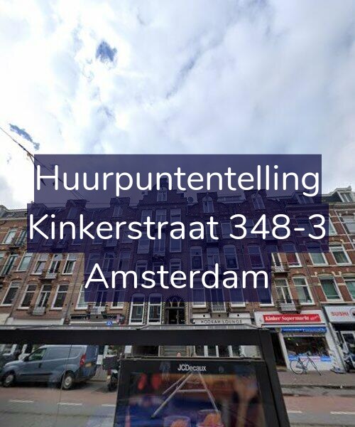 Foto gevel Huurpuntentelling voor Kinkerstraat 348-3, Amsterdam