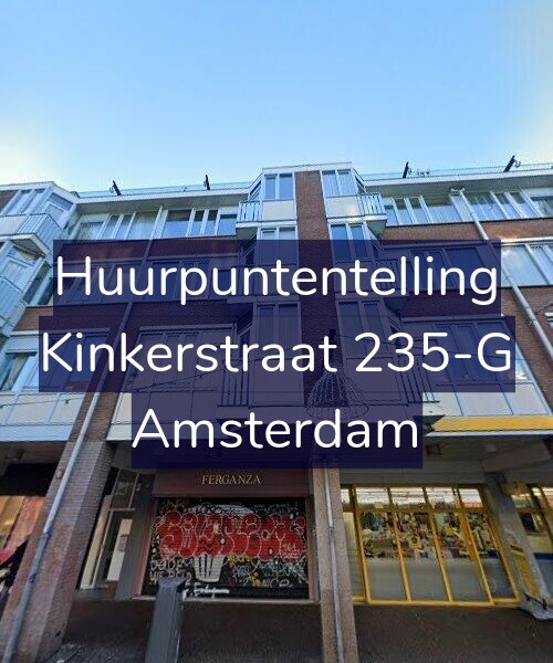 Foto gevel Huurpuntentelling voor Kinkerstraat 235-G, Amsterdam