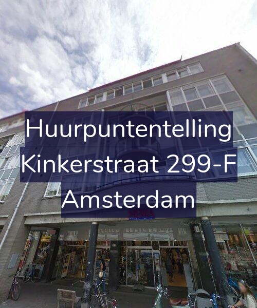 Foto gevel Huurpuntentelling voor Kinkerstraat 299-F, Amsterdam