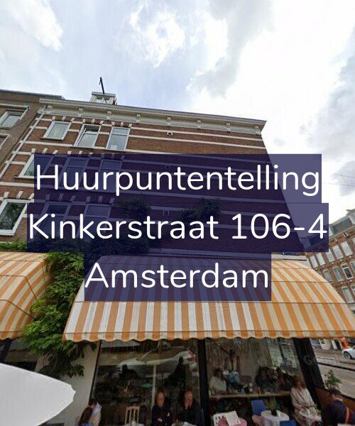 Foto gevel Huurpuntentelling voor Kinkerstraat 106-4, Amsterdam