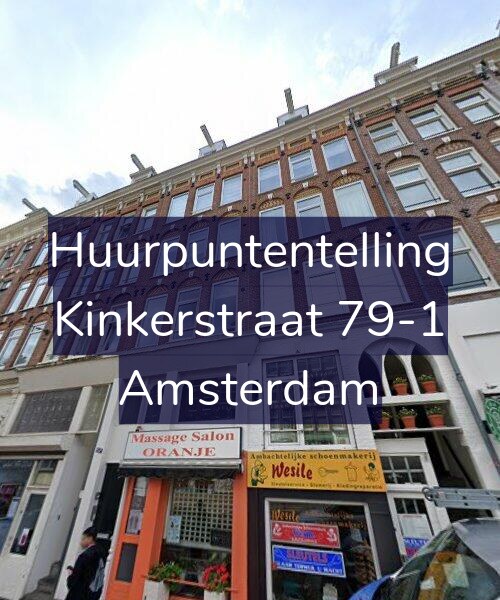 Foto gevel Huurpuntentelling voor Kinkerstraat 79-1, Amsterdam