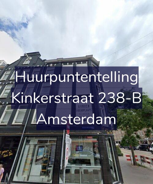 Foto gevel Huurpuntentelling voor Kinkerstraat 238-B, Amsterdam