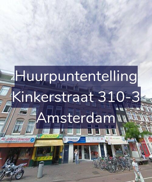 Foto gevel Huurpuntentelling voor Kinkerstraat 310-3, Amsterdam