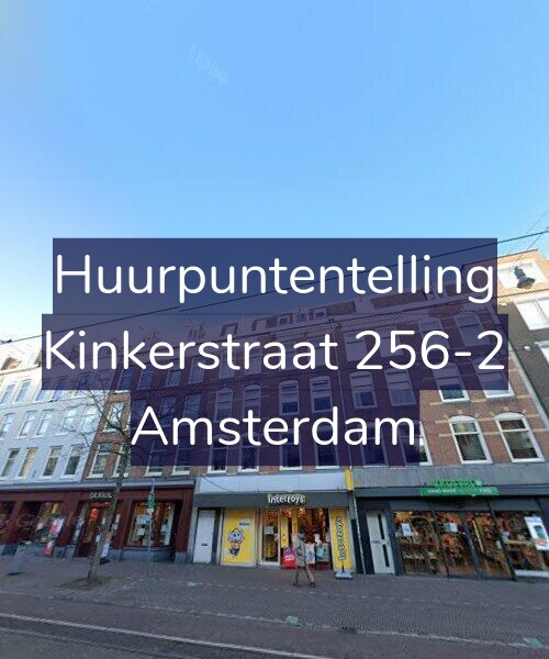Foto gevel Huurpuntentelling voor Kinkerstraat 256-2, Amsterdam