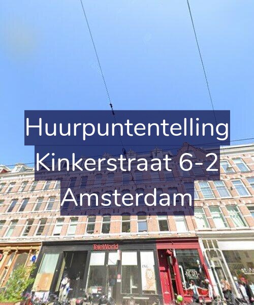 Foto gevel Huurpuntentelling voor Kinkerstraat 6-2, Amsterdam