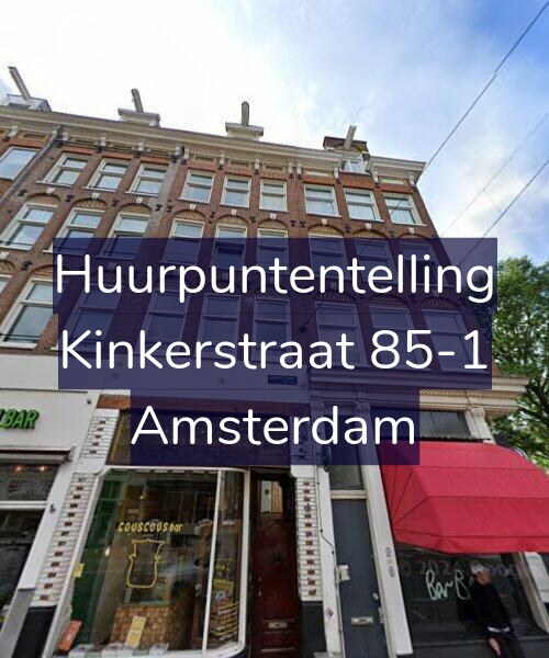 Foto gevel Huurpuntentelling voor Kinkerstraat 85-1, Amsterdam