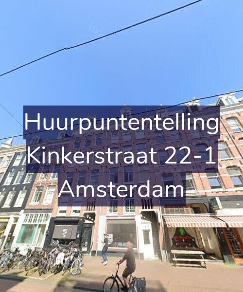Foto gevel Huurpuntentelling voor Kinkerstraat 22-1, Amsterdam