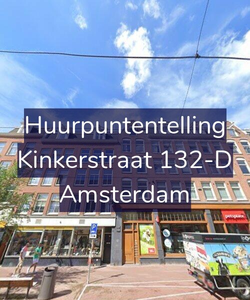 Foto gevel Huurpuntentelling voor Kinkerstraat 132-D, Amsterdam