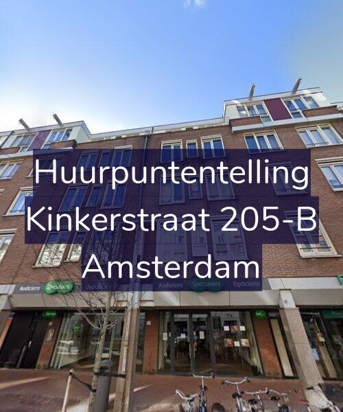 Foto gevel Huurpuntentelling voor Kinkerstraat 205-B, Amsterdam