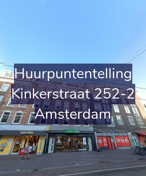 Foto gevel Huurpuntentelling voor Kinkerstraat 252-2, Amsterdam