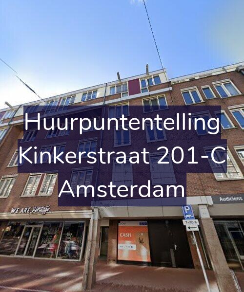 Foto gevel Huurpuntentelling voor Kinkerstraat 201-C, Amsterdam