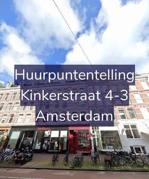 Foto gevel Huurpuntentelling voor Kinkerstraat 4-3, Amsterdam