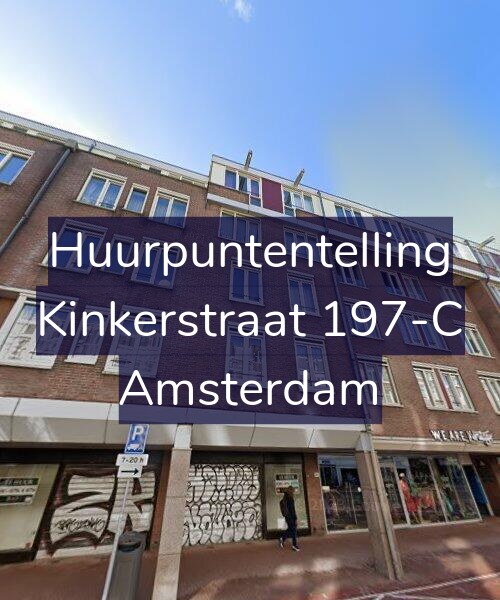 Foto gevel Huurpuntentelling voor Kinkerstraat 197-C, Amsterdam