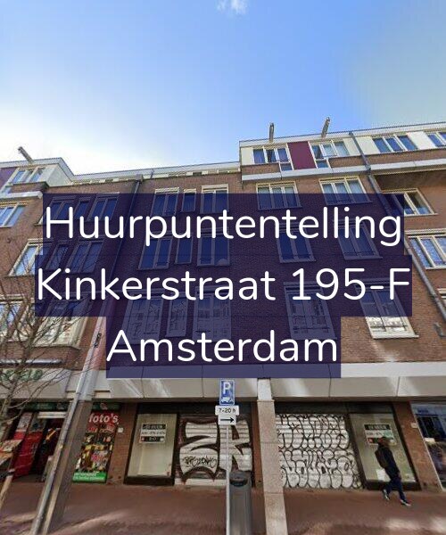 Foto gevel Huurpuntentelling voor Kinkerstraat 195-F, Amsterdam