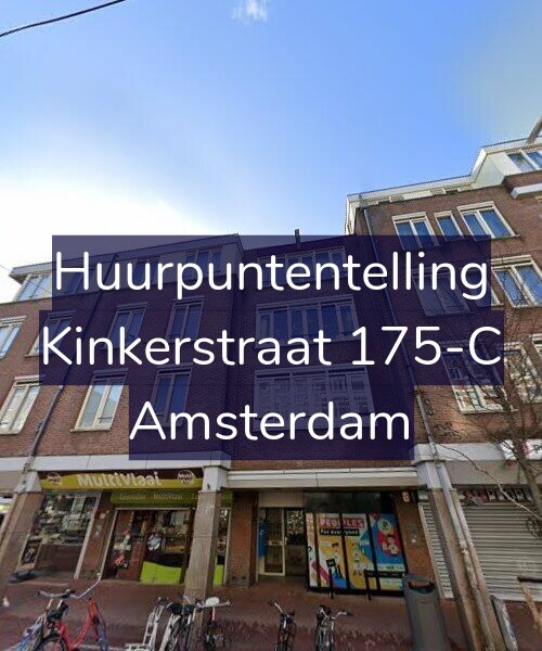 Foto gevel Huurpuntentelling voor Kinkerstraat 175-C, Amsterdam