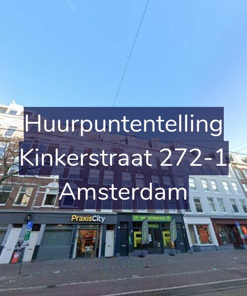 Foto gevel Huurpuntentelling voor Kinkerstraat 272-1, Amsterdam