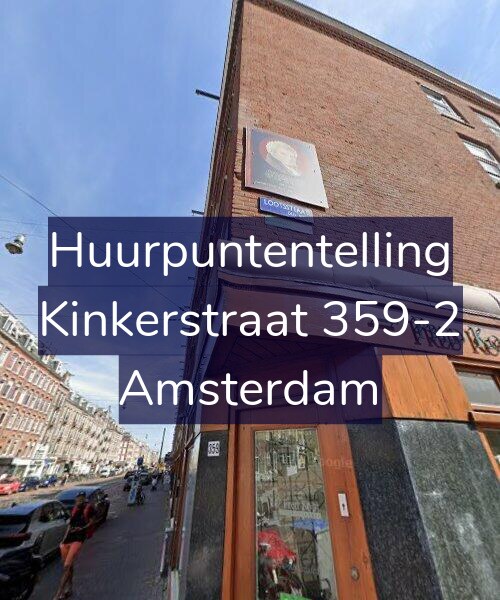 Foto gevel Huurpuntentelling voor Kinkerstraat 359-2, Amsterdam