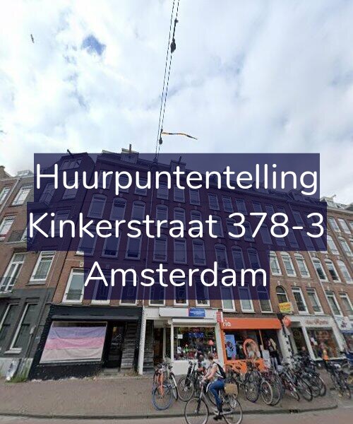 Foto gevel Huurpuntentelling voor Kinkerstraat 378-3, Amsterdam