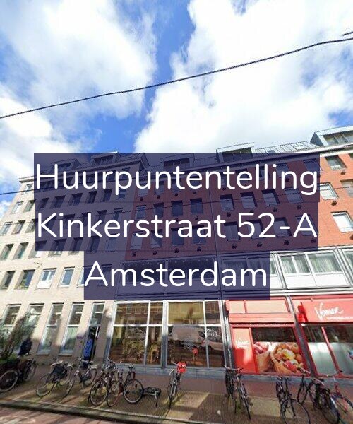 Foto gevel Huurpuntentelling voor Kinkerstraat 52-A, Amsterdam