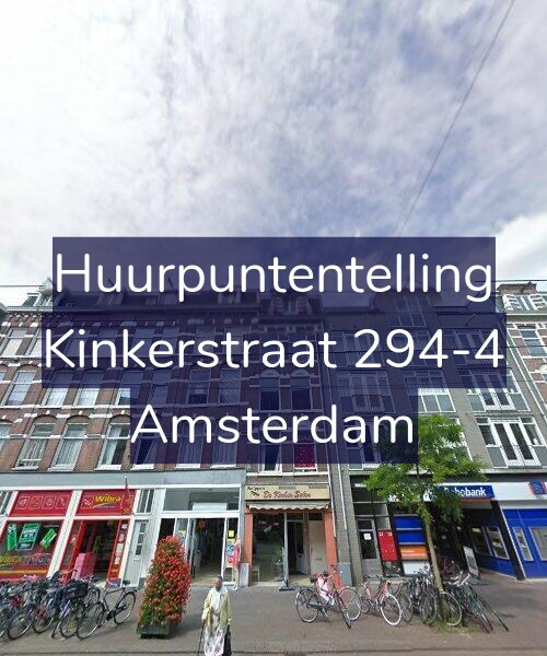Foto gevel Huurpuntentelling voor Kinkerstraat 294-4, Amsterdam