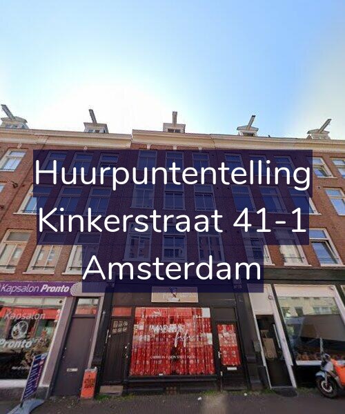 Foto gevel Huurpuntentelling voor Kinkerstraat 41-1, Amsterdam