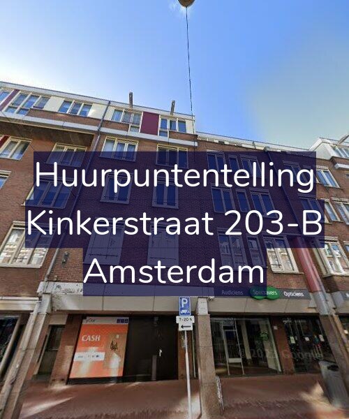 Foto gevel Huurpuntentelling voor Kinkerstraat 203-B, Amsterdam