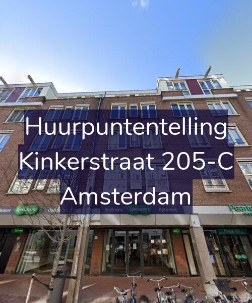 Foto gevel Huurpuntentelling voor Kinkerstraat 205-C, Amsterdam