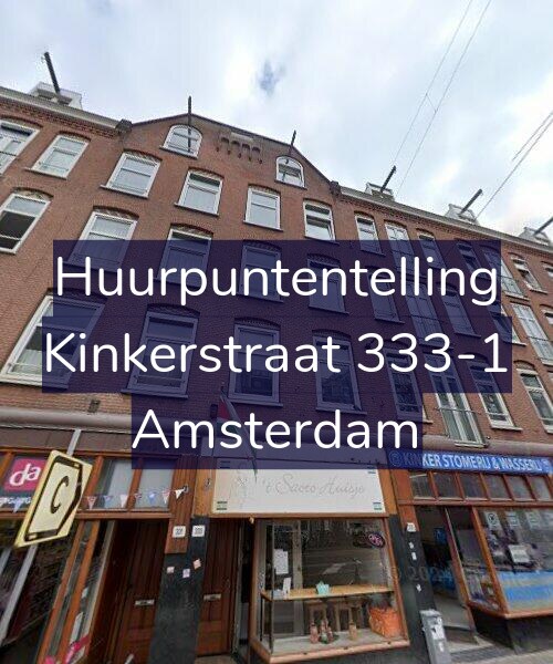 Foto gevel Huurpuntentelling voor Kinkerstraat 333-1, Amsterdam
