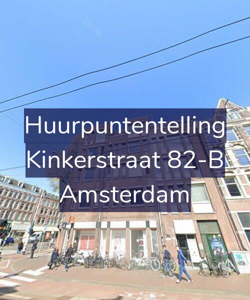 Foto gevel Huurpuntentelling voor Kinkerstraat 82-B, Amsterdam