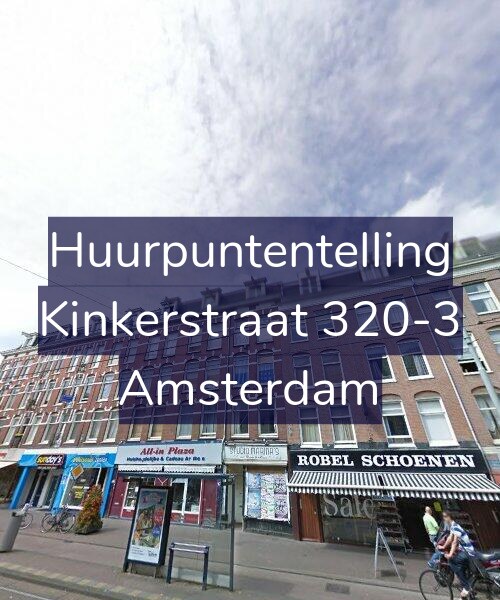 Foto gevel Huurpuntentelling voor Kinkerstraat 320-3, Amsterdam