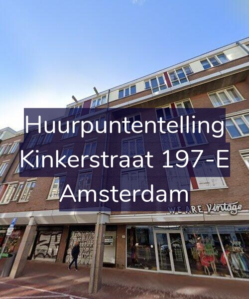 Foto gevel Huurpuntentelling voor Kinkerstraat 197-E, Amsterdam