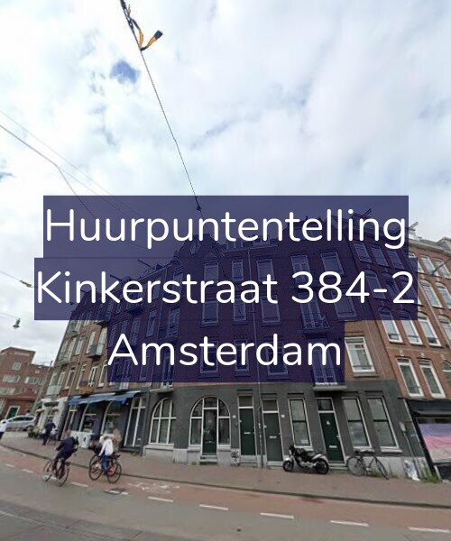 Foto gevel Huurpuntentelling voor Kinkerstraat 384-2, Amsterdam