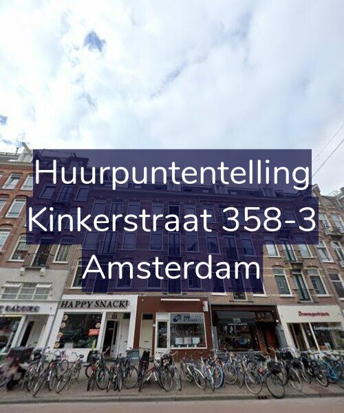 Foto gevel Huurpuntentelling voor Kinkerstraat 358-3, Amsterdam