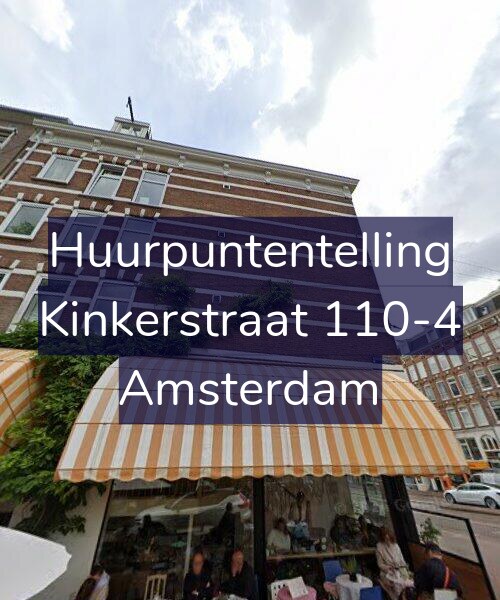 Foto gevel Huurpuntentelling voor Kinkerstraat 110-4, Amsterdam