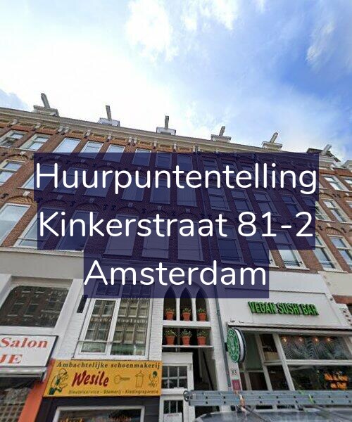 Foto gevel Huurpuntentelling voor Kinkerstraat 81-2, Amsterdam