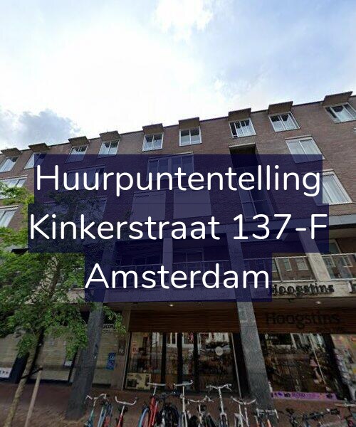Foto gevel Huurpuntentelling voor Kinkerstraat 137-F, Amsterdam