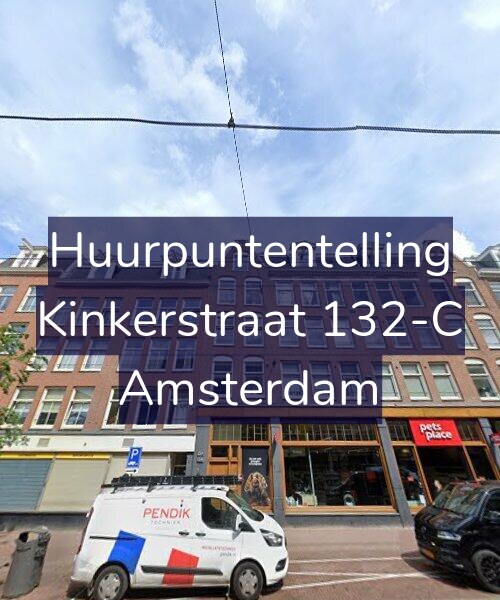 Foto gevel Huurpuntentelling voor Kinkerstraat 132-C, Amsterdam