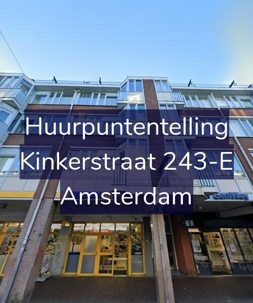 Foto gevel Huurpuntentelling voor Kinkerstraat 243-E, Amsterdam