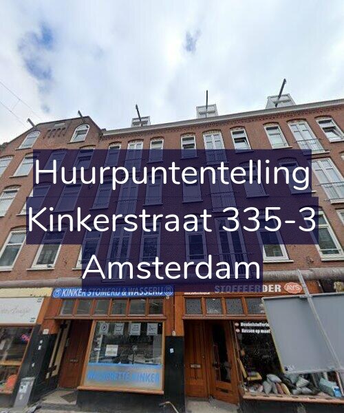 Foto gevel Huurpuntentelling voor Kinkerstraat 335-3, Amsterdam