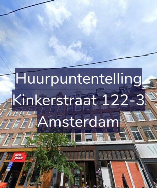 Foto gevel Huurpuntentelling voor Kinkerstraat 122-3, Amsterdam