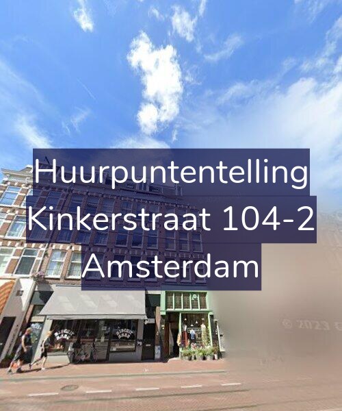 Foto gevel Huurpuntentelling voor Kinkerstraat 104-2, Amsterdam
