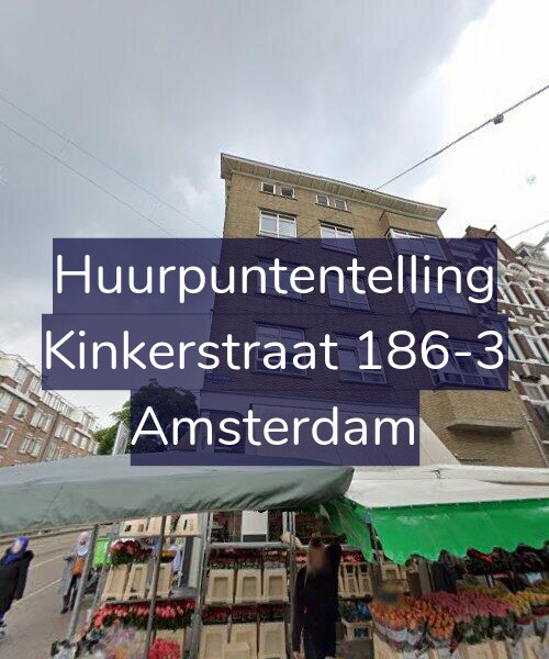 Foto gevel Huurpuntentelling voor Kinkerstraat 186-3, Amsterdam