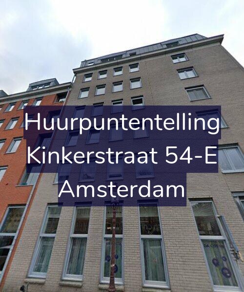 Foto gevel Huurpuntentelling voor Kinkerstraat 54-E, Amsterdam