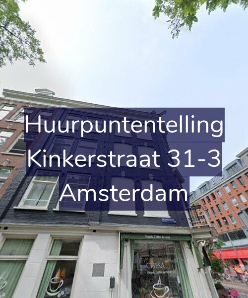 Foto gevel Huurpuntentelling voor Kinkerstraat 31-3, Amsterdam