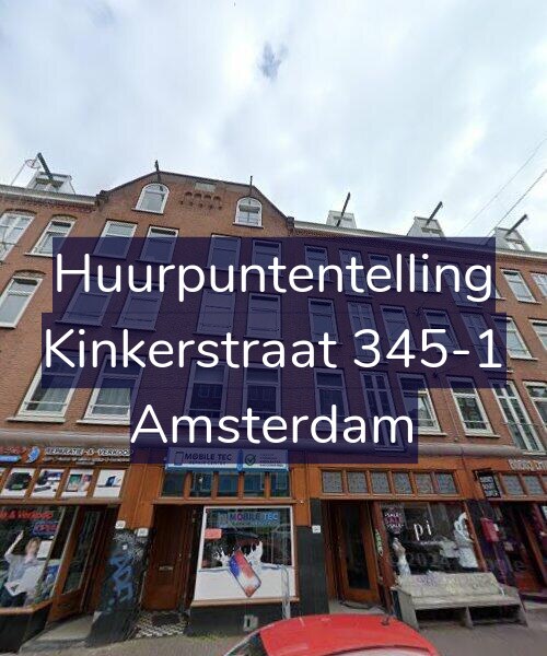 Foto gevel Huurpuntentelling voor Kinkerstraat 345-1, Amsterdam