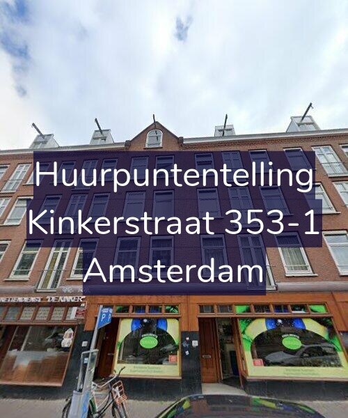 Foto gevel Huurpuntentelling voor Kinkerstraat 353-1, Amsterdam